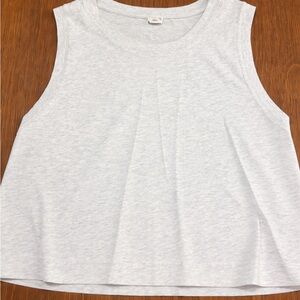 Aritzia Light Gray Muscle Tee